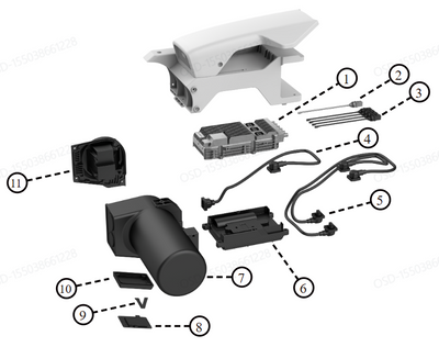 XAG P150 2024 Agricultural Drone > Front Compartment > FC and sensing system