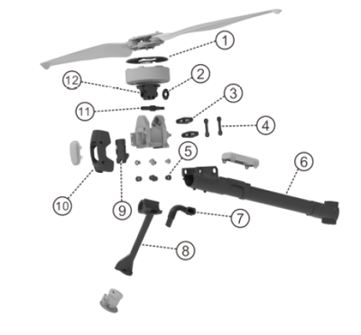 XAG V40 Right arm Frame structure