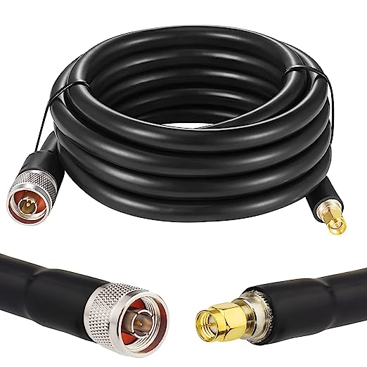 XRDS -RF KMR400 SMA to N Cable, N-Male to SMA-Male Connector Low Loss Extension Cable 50 Ohm SMA Cable for 3G/4G/5G/LTE/ADS-B/Ham/GPS/WiFi/RF Radio to Antenna Use