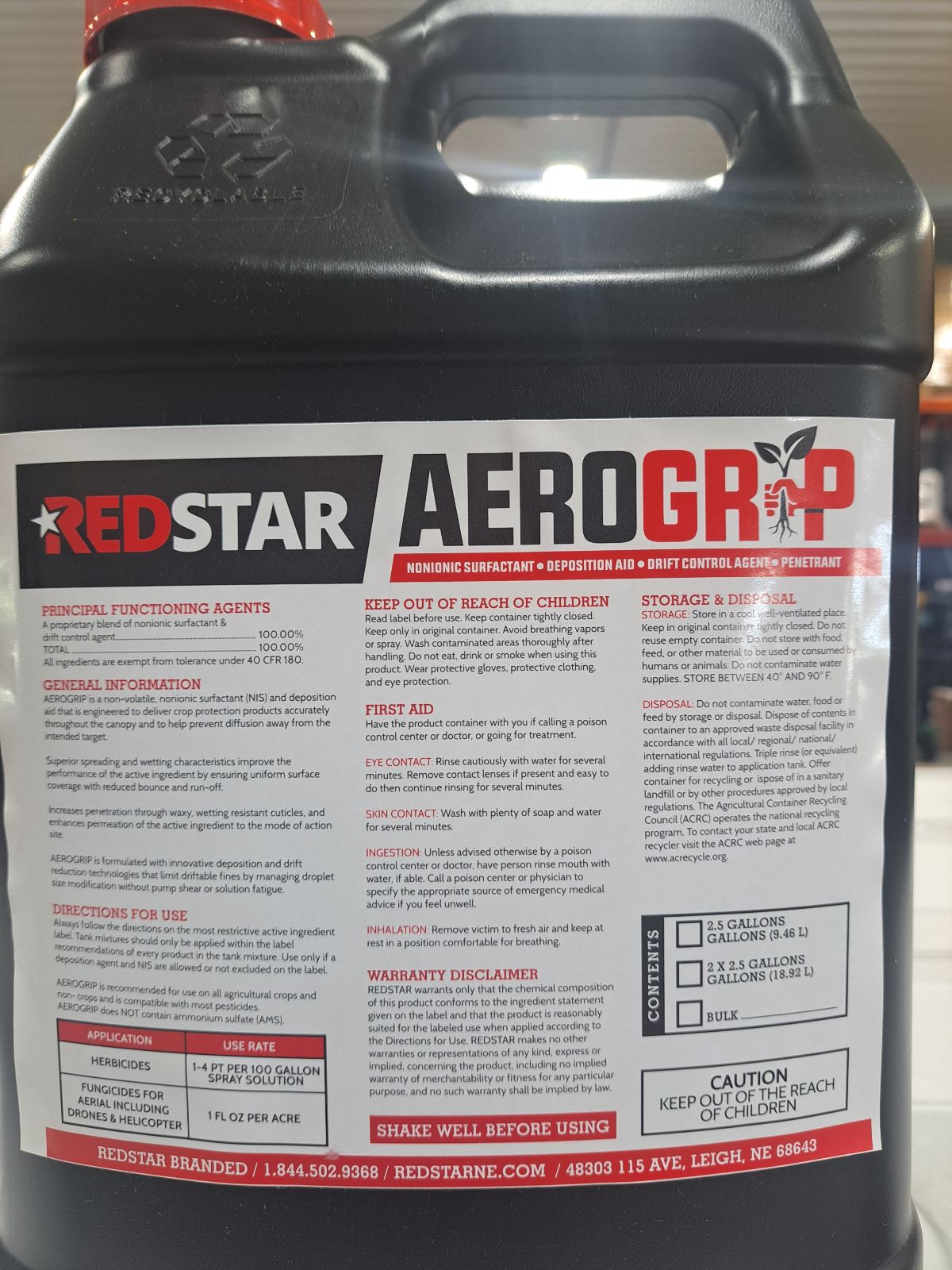 AeroGrip Adjuvant designed specifically for drone and aerial application.