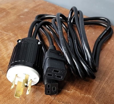 Nema L14-30P to Dual IEC C-19 Cords